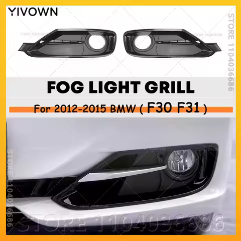 For 2012 2013 2014 2015 BMW 320i 320iX 328d 328dX F30 F31 Front Bumper Fog Lights Grille Trim Cover 