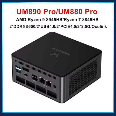 MINISFORUM UM890 UM880 UM790 Pro XTX Gaming PC Ryzen 9 7940HS 8945HS 2*DDR5 5600MHz 2*PCIE WiFi6 Win