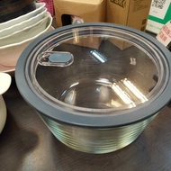*jamie oliver 加蓋保鮮盒 圓形耐熱玻璃保鮮盒(大)1,550ML 沙拉 $350