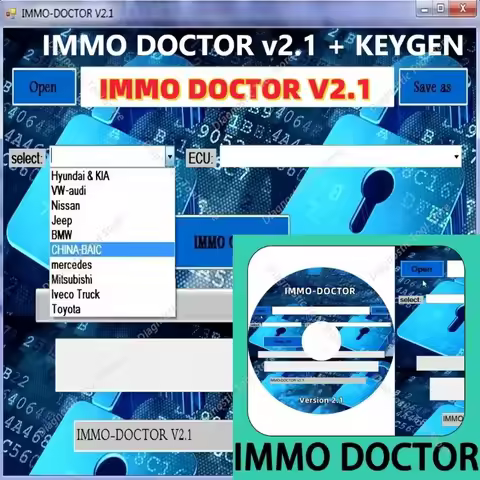 2026 IMMO DOCTOR V2.1 With Unlimited KEYGEN MULTI BRAND Immo Off Software ECU Chip Tuning for sim2k 