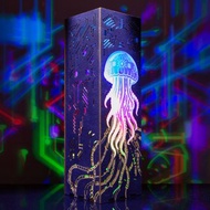 賽博水母夜燈：科技感 RGB LED 桌燈