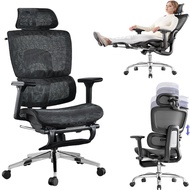 Office Chair, High Back Ergonomic Desk Chair with Adjustable Lumbar Support and Headrest, Swivel Tas