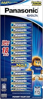 Panasonic EVOLTA Alkaline Battery, AAA, 18-pack