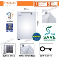 MECK 100L / 130L CHEST FREEZER ENERGY EFFICIENCY COMPRESSOR (GREY COLOR)