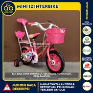 Sepeda Anak Mini 12" INTERBIKE - Eva Ban Busa Dorong 1 (GOSEND/GRAB)