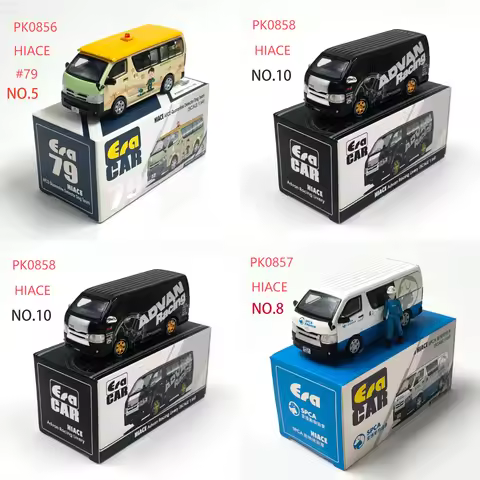 ERA 1:64 Scale HIACE Alloy Simulation Car Model Classic Adult Collection Static Display