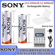 Sony 4600mAh 4300mAH Rechargeable Battery AA AAA 9V GP Charger 1.2V Ni-MH 4600mAh 4300mAH Authentic 