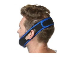 TNT Anti Snoring Chin Strap - Black/Blue - Sleep Apnea Aid - Jaw / Chin Support Strap (1pc)