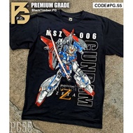 PG-55 ZETA GUNDAM MSZ-006 Original Black Timber Premium Grade T-Shirt