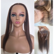 33cmx5cm Lace Frontal Hairline Topper 100% Human hair, fix with strap,Color-1b,2#,4#,6#, 35cm