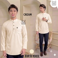 💥KURTA LELAKI (S-3xL) PREMIUM cotton LENGAN PANJANG BERKOLAR 💥