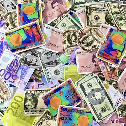 100 PCS Dollar Sign Pattern Money 1g-3.5g Mylar Bags Smell Proof Bag Tobacco Accessories U.S. Dollar