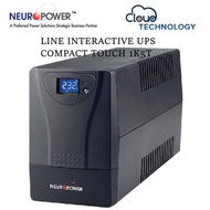 NEUROPOWER COMPACT TOUCH 1K5T 1500VA LINE INTERACTIVE UPS/BACKUP BATTERY