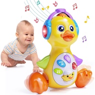 Suitable for 6-12 Months Baby Dancing Duck Toys, Promote Music Development, Crawling, Practice Lying