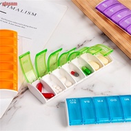 Pill Box 7 Days Weekly Pill Medicine Box Holder Tablet Supplement Box [BG]