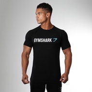 2025 GYM Workout Shirts for Men Short Sleeve 100% Cotton Athletic Gym