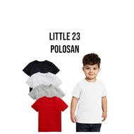 LITTLE23 - PLAIN CHILDREN'S T-SHIRTS 2 years - 12 years old, 30s combed cotton