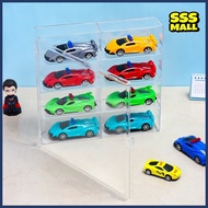 ∳ ∇ 8 Slot Acrylic Display Case Hot Wheels Tomica 1:64 (THICK MATERIAL) 20 x 4.5 x 17CM