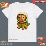 CHILDREN'S CHARACTER T-SHIRT TOP ANOMALI GIRAFFA CELESTE VIAGGIO AGRESTE - UNISEX CHILDREN'S T-SHIRT