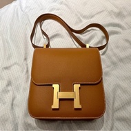 HERMES CONSTANCE 24 金棕金釦 康康