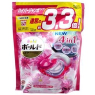 日本 P&amp;G ARIEL （粉-花香）4合1抗菌除臭洗衣球39入，下單前請先詢問貨量