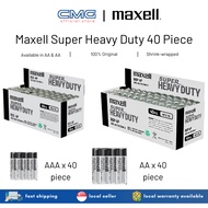 Maxell Super Heavy Duty Zinc AA/ AAA Battery (40 pcs per box) Long Lasting - R6P 4P / R03 4P