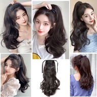 Synthetic ponytail hair clip, wavy style, with hair clip. For women I9V2