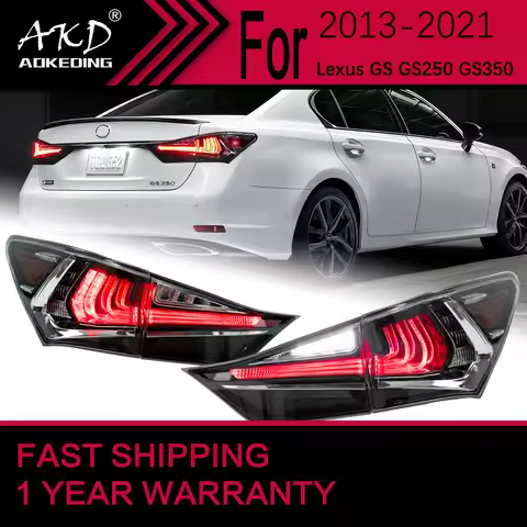 Car Lights for Lexus GS GS250 GS300 LED Tail Light 2013-2021 Rear Stop Lamp Brake Signal DRL Reverse