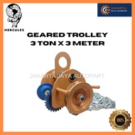 Geared Trolley 3 Ton x 3 Meter Gear Trolley 3T x Hercules3m