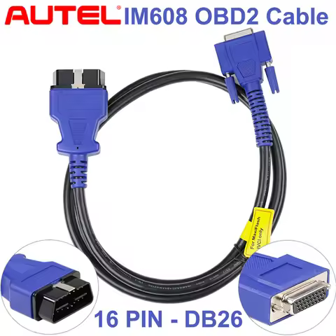 Autel IM608 OBD Cable 16Pin Main Test Cable DB26 Female Connector For Autel IM608/ IM608 PRO/ IM608 