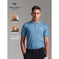British WOLSEY Golf Clothing Summer Golf Men's polo Shirt Short-Sleeved Golf Men's t-Shirt