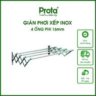 [CHÍNH HÃNG] Giàn phơi thông minh Prota inox ống 16mm co giãn cao cấp loại 100cm 120cm 150cm