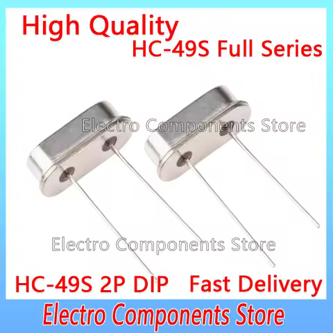 10Pcs/Lot HC-49S Crystal Oscillator 12.8M DIP-2 12.8MHZ Passive Oscillator Quartz Resonator HC-49US 