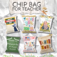 Chip bag chip bag Teachers Day chip bag Hari Guru goodies hadiah guru Teacher’s Day Chip Bag