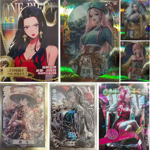Anime ONE PIECE Boa Hancock Uta Jewelry Bonney Monkey D. Luffy collection set of cards Christmas bir