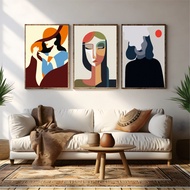 Minimalist aesthetic wall decoration, wall decor, abstract bohemian decoration display