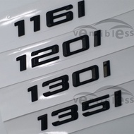 Car ABS black Trunk Letter Logo Badge Emblem Sticker For BMW 1 Series 116i 118i 120i 125i 130i 135i 