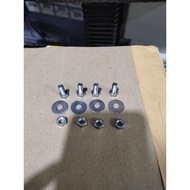 4 pcs number plate bolts