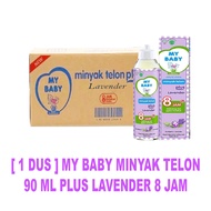 [ 1 DUS ] My baby minyak telon plus lavender 90 ML - Perlindungan 8 Jam 60 PCS - Perawatan Kulit Bay