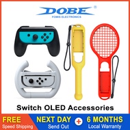 DOBE Nintendo Switch OLED Accessories Controller Grips, Drum Stickers, Tennis Rackets, Controller Racing Wheels