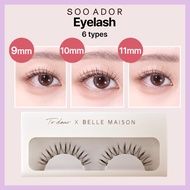 [SOOADOR] Eyelash (9,10,11mm) (Thin/Thick) - 6 types