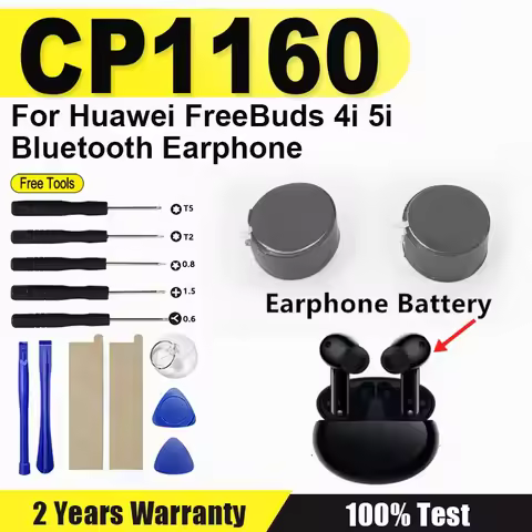 New CP1160 Battery For Huawei FreeBuds 4i 5i Bluetooth Earphone Battery + Free Tools