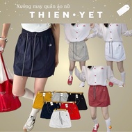 ALO NHN 037 EMBROIDERED UMBRELLA skirt with elastic belt (with protective pants) cute drawstring for