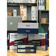 HRUI POE Switch 4 POE Ports, 8 POE Ports + 2 Uplink Ports - Genuine Product