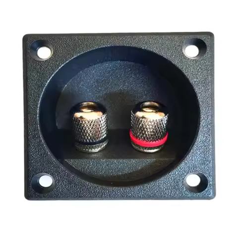 2 Way Speaker Box Clamp Home Car Stereoes Binding Post Spring Cup Connectors 86HC