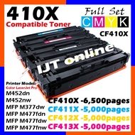 Toner Compatible to HP 410X CF410x CF411x CF412X CF413X Color LaserJet Pro M452dn M452dw M452nw MFP 