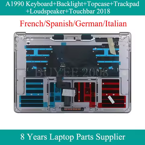 French Spanish German Italian A1990 Keyboard For Macbook Pro A1990 Azerty FR SP GE IT Keyboard Topca