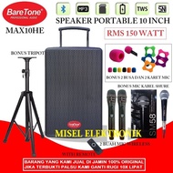 Speaker Portable 10 Inch Baretone MAX10HE USB Bluetooth TWS