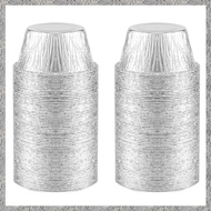 (BIGY) Aluminum Foil Ramekin Aluminum Foil Paper Cup 150 Pack Ramekin Disposable Aluminum Foil Bakin