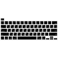 HRH Black Silicone Russian Keyboard Skin Cover US Version For MacBook New Pro 16 2019 A2141 M1 Chip A2338/A2251/A2289 2020+